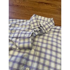 Vineyard Vines Performance Men's Classic Fit Murray Shirt Purple Plaid Small